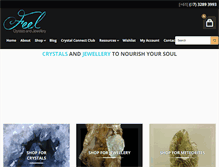 Tablet Screenshot of feelcrystals.com.au